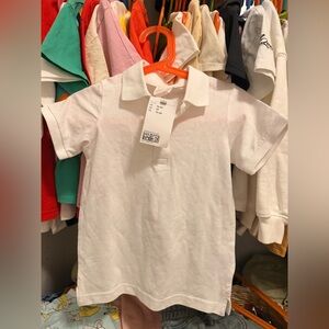 H&M 2T toddler boy Kids White Polo Shirt